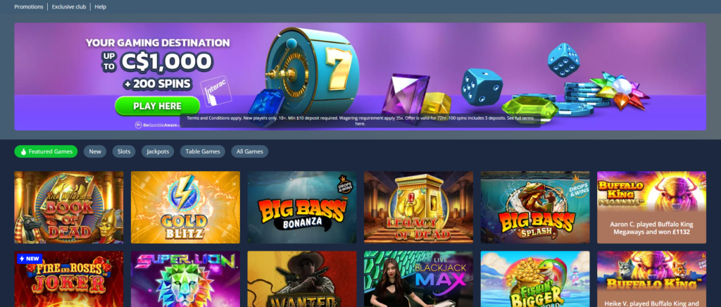 luckland casino homepage